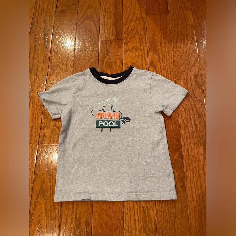 Janie & Jack Short Sleeve Splash Pool Short-Sleeve Shirt Size 4 👕